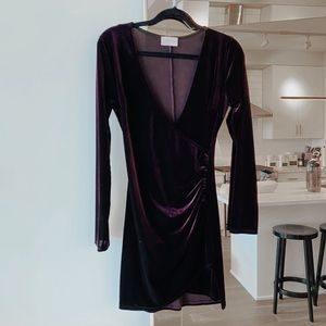 Purple Velvet Dress